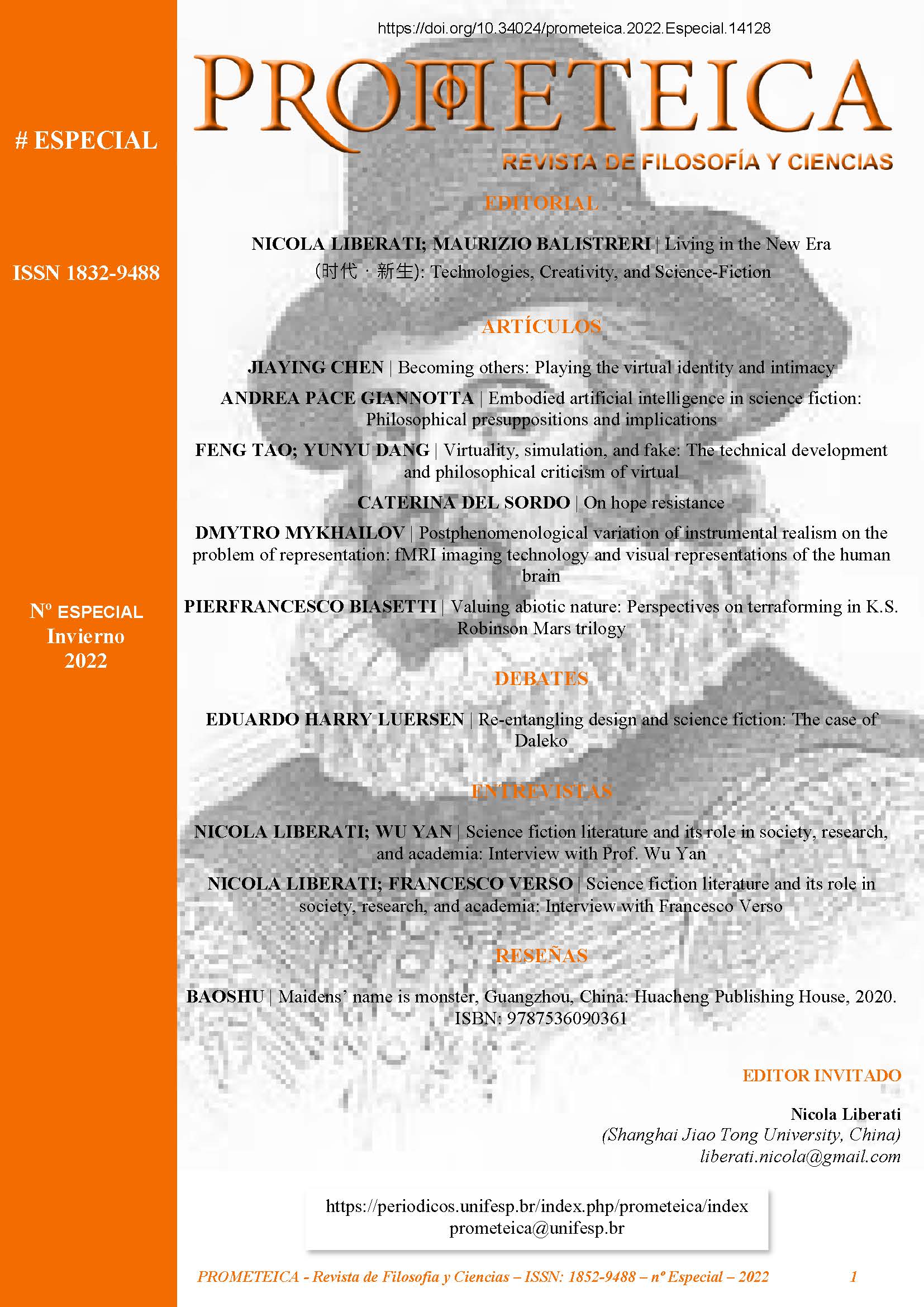 Vista de Número completo  Prometeica - Revista de Filosofía y Ciencias