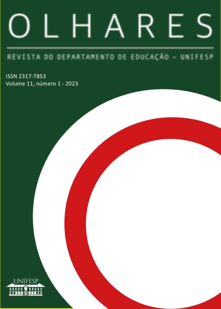 					Visualizar v. 11 n. 1 (2023): Revista Olhares - UNIFESP - Publicação contínua (continuous publishing)
				